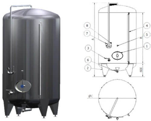 AUTOCLAVE 3-6-9-12 BAR Certificate PED / ASME